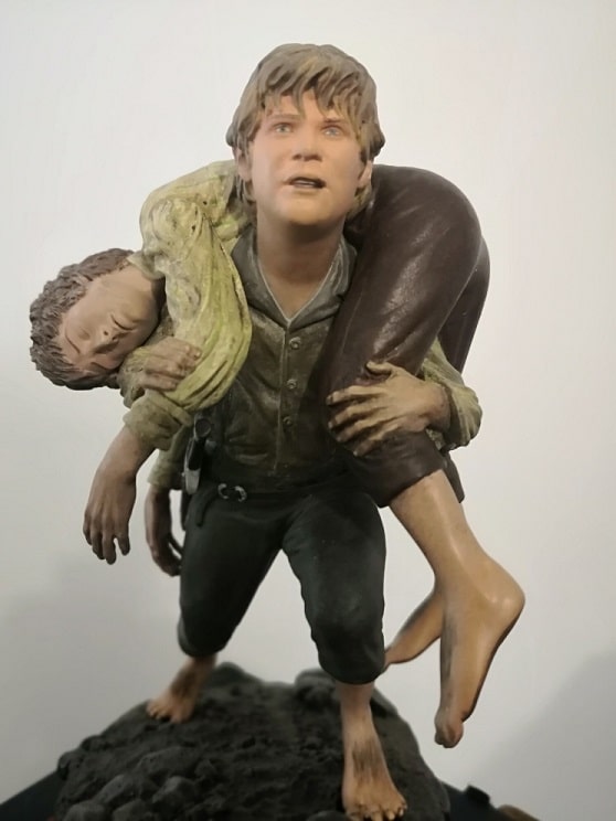 Mount Doom Frodo & Sam Polystone Diorama - Lord Of The Rings LOTR ...