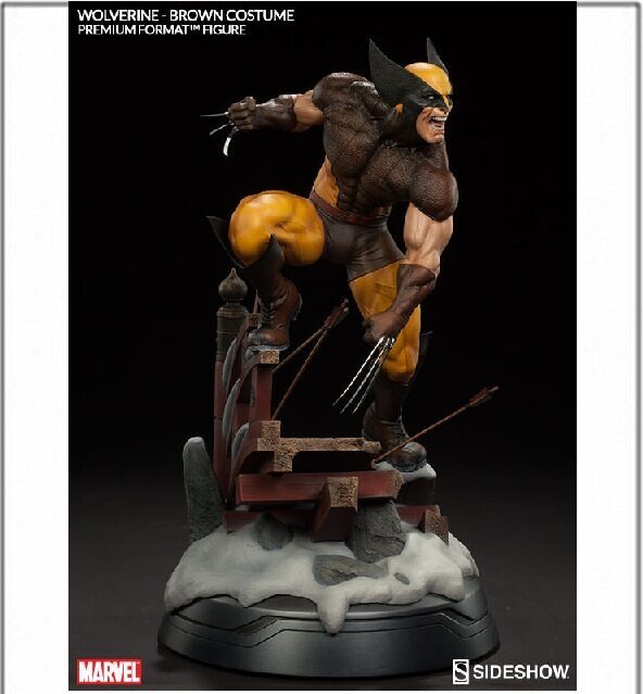 Wolverine Brown Costume Premium Format Collector Edition - SIDESHOW COLLECTIBLES