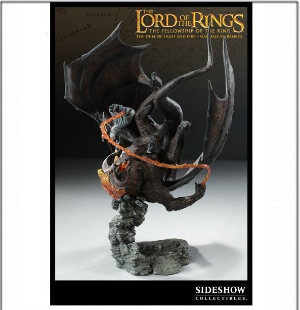 Diorama Gandalf vs. Balrog 'The Duel of Light and Fire' Statue - Le Seigneur des Anneaux LOTR - Sideshow Collectibles