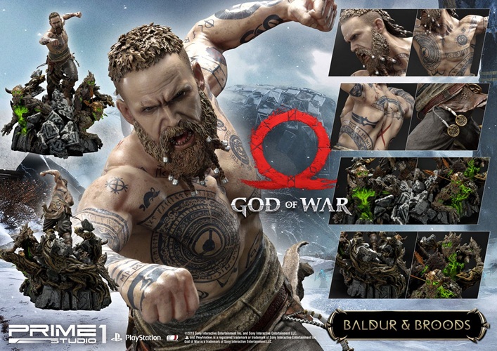 Baldur & Broods Regular Version 1/4 Scale Statue - God of War - Prime 1 Studio - Image 12