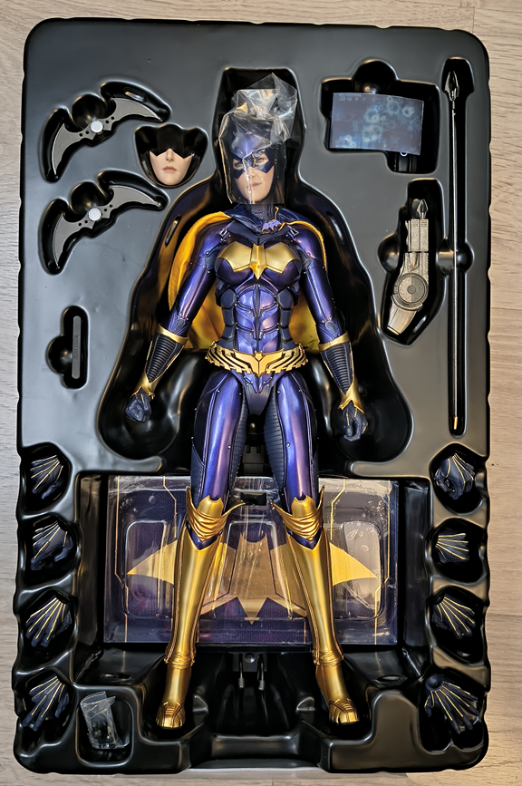 BATGIRL (Purple and Gold Version) Exclusive 1/6 Scale figure VGM65 - BATMAN : ARKHAM KNIGHT - HOT TOYS – Image 11