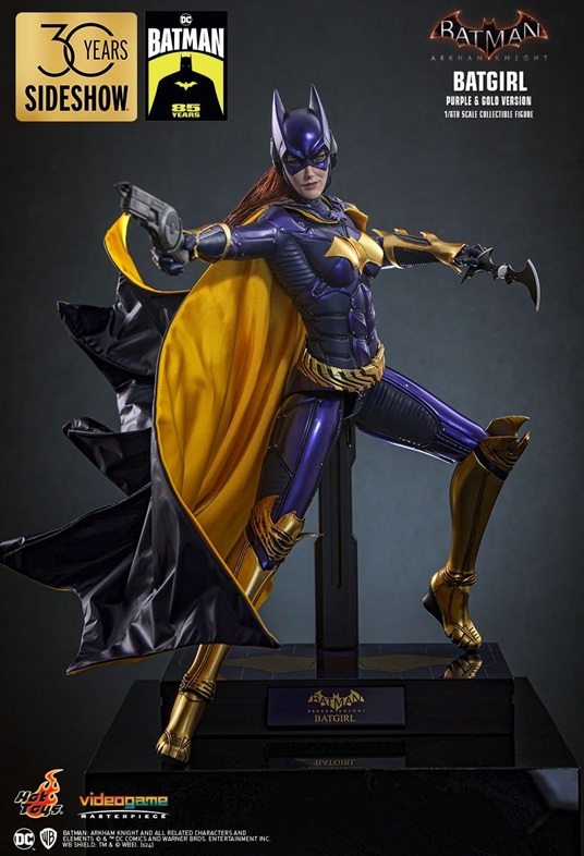 BATGIRL (Purple and Gold Version) Exclusive 1/6 Scale figure VGM65 - BATMAN : ARKHAM KNIGHT - HOT TOYS – Image 6