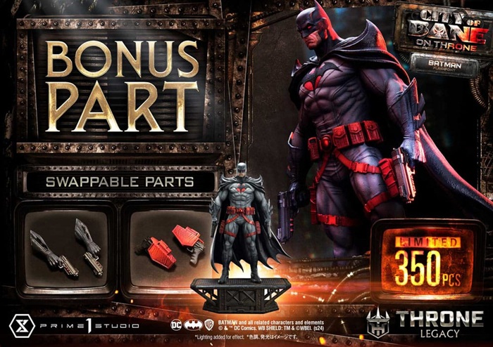 Flashpoint Batman Bonus Version 1/4 Statue Throne Legacy Collection - DC Comics - Prime 1 Studio – Image 3