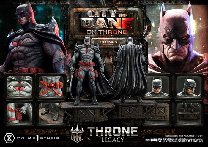 Flashpoint Batman Bonus Version 1/4 Statue Throne Legacy Collection - DC Comics - Prime 1 Studio – Image 5