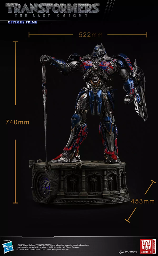 Optimus Prime Statue 74cm Classic Series Light-up CS012 - Transformers The Last Knight - Damtoys – Image 11