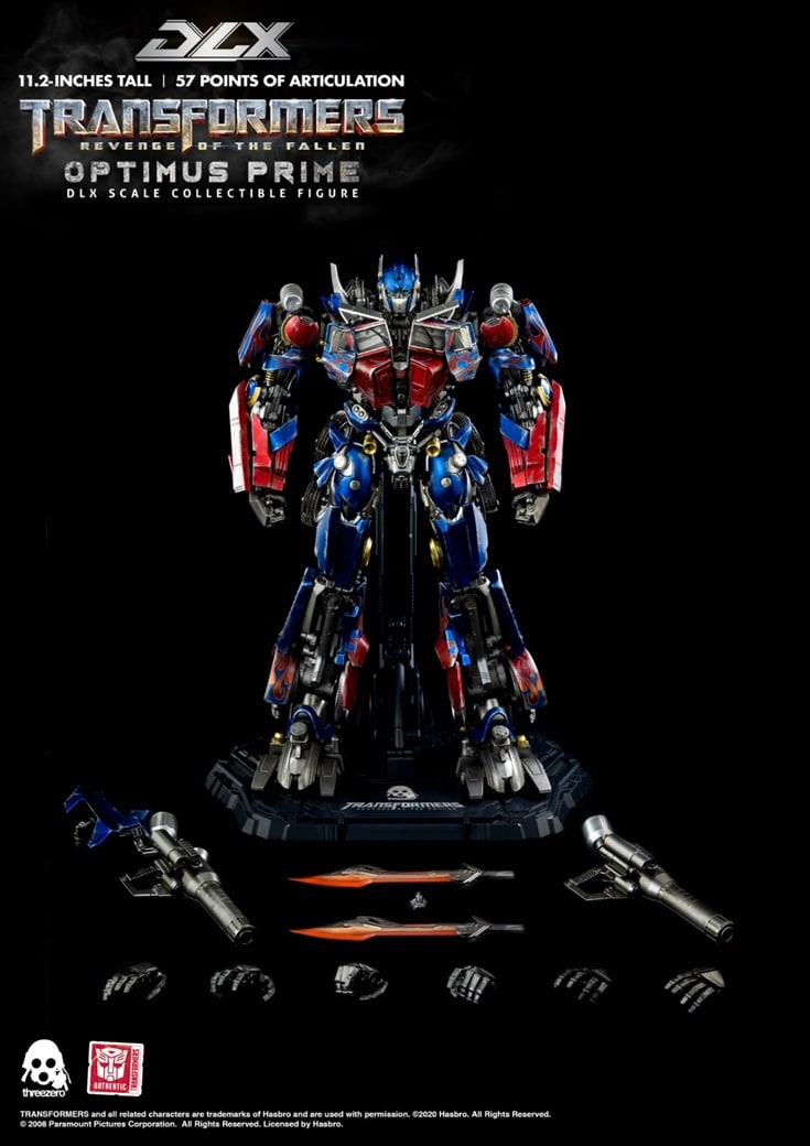 Optimus Prime DLX Collectible Figure ROTF – Transformers: Revenge of the Fallen – THREEZERO / Three Zero – Image 7