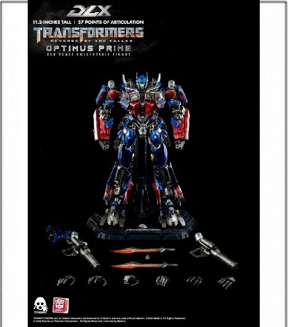Optimus Prime DLX Collectible Figure ROTF – Transformers: Revenge of the Fallen – THREEZERO / Three Zero