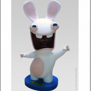 Lapin Crétin Life Size 1/1 Statue C174 - Les Lapins Crétins Rayman Raving Rabbids – ATTAKUS